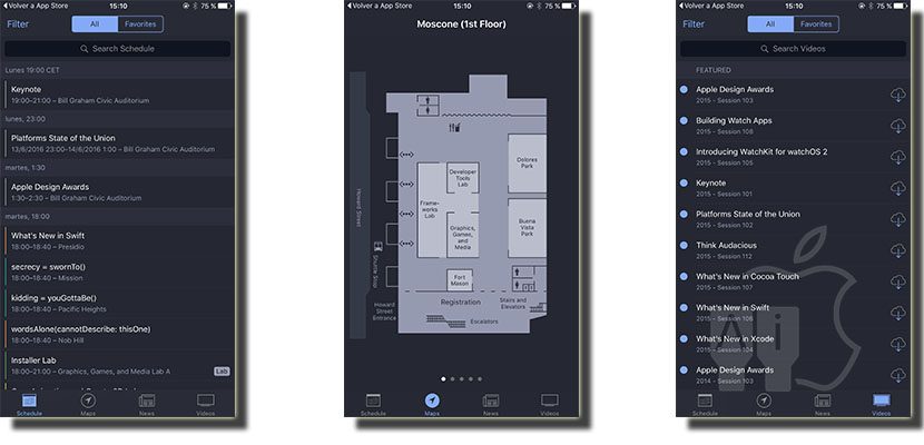 Aplicaci&oacute;n WWDC