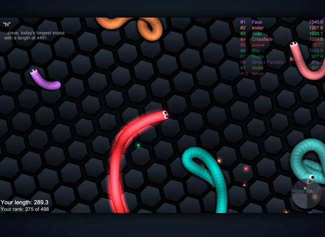 Sprint Slither.io