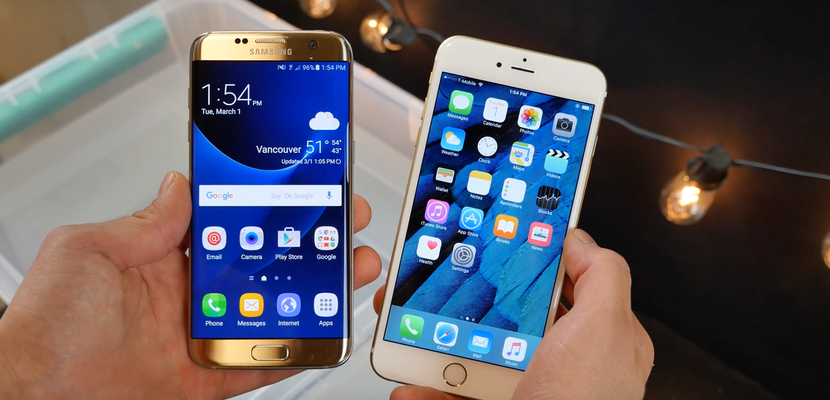 iphone 6s samsung agua