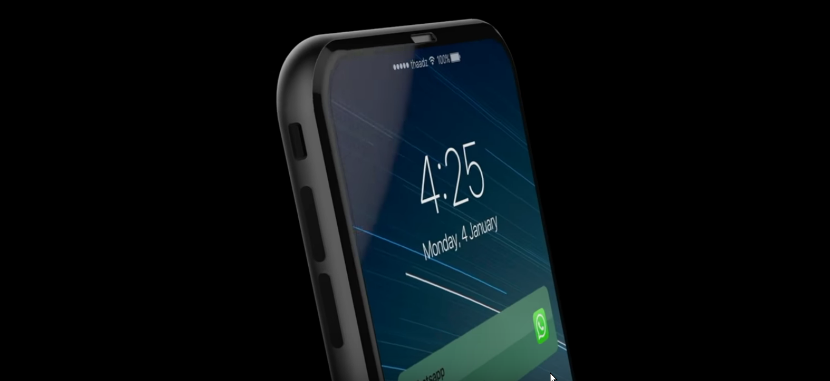 Concepto de iPhone 8 con doble pantalla