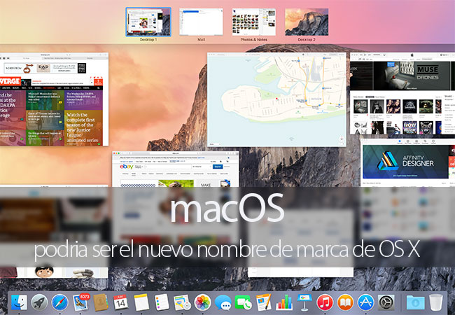 macOS posible nueva marca de OS X