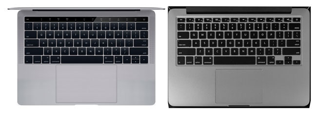 Concepto de MacBook Pro vs MacBook Pro actual
