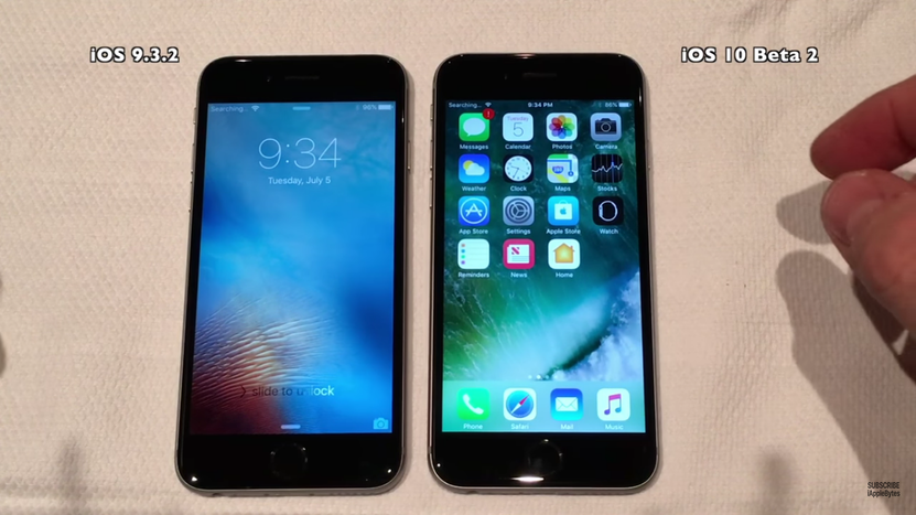 Test velocidad iOS 9.3.2 y iOS 9.3.2