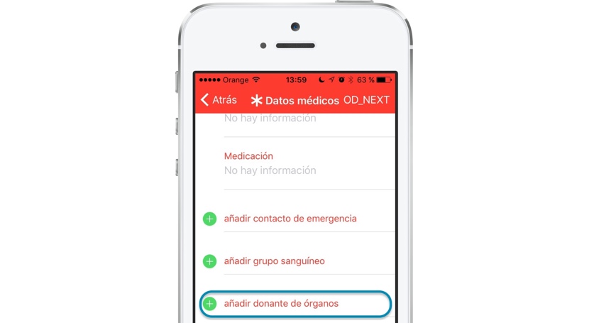 Salud, opci&oacute;n de donar &oacute;rganos