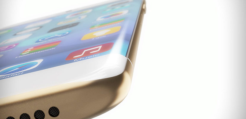 iPhone con pantalla curva