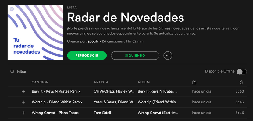 spotify radar