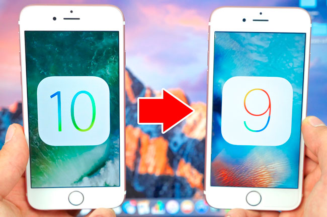 &iquest;Es posible volver de iOS 10 a iOS 9?