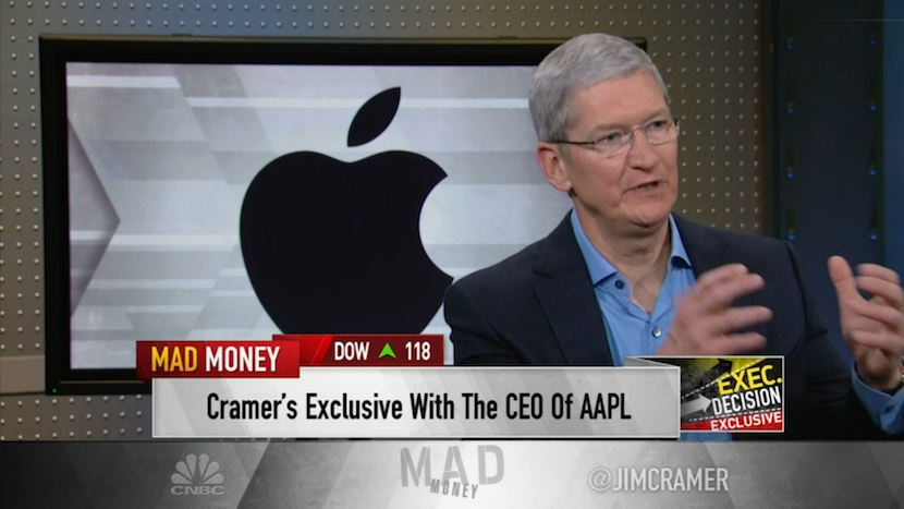 Tim Cook en su entrevista con Mad Money