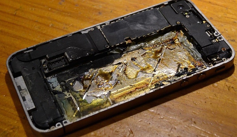 iPhone quemado